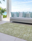 LOOMLAN Rugs Verona Green Washable Indoor-Outdoor Rug