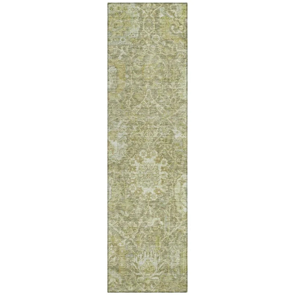 LOOMLAN Rugs Verona Green Washable Indoor-Outdoor Rug