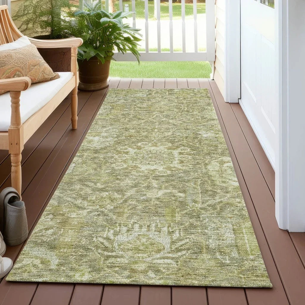LOOMLAN Rugs Verona Green Washable Indoor-Outdoor Rug