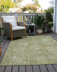 LOOMLAN Rugs Verona Green Washable Indoor-Outdoor Rug