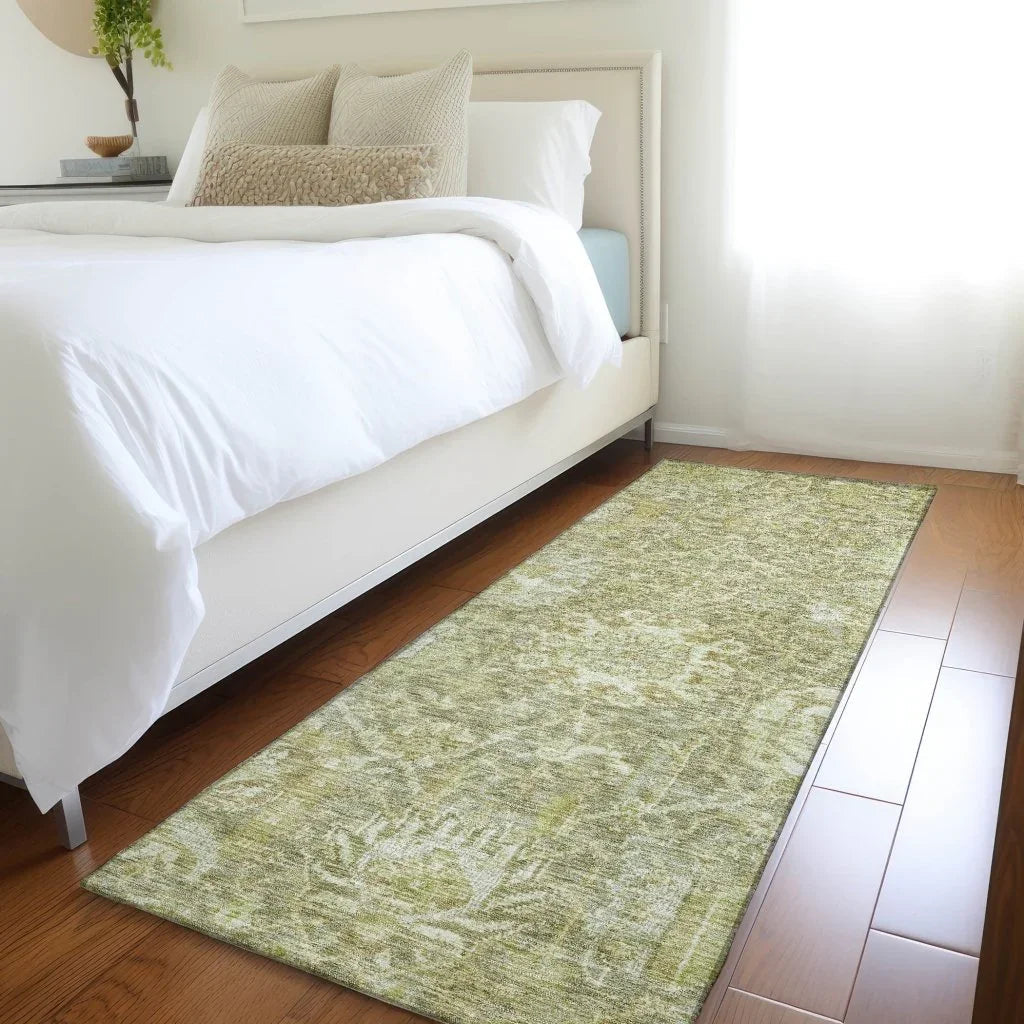 LOOMLAN Rugs Verona Green Washable Indoor-Outdoor Rug