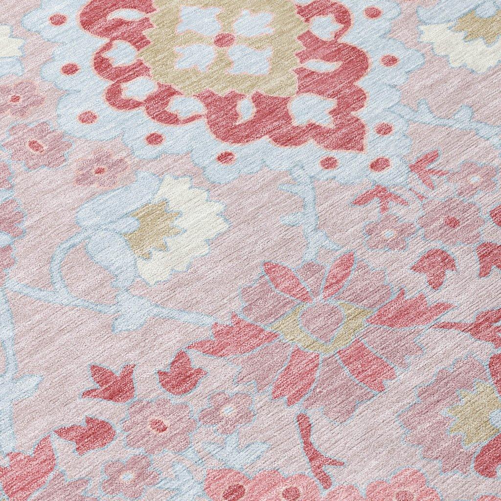 LOOMLAN Rugs Vespera Blush Washable Indoor-Outdoor Rug