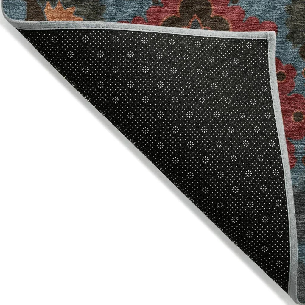 LOOMLAN Rugs Vespera Denim Washable Indoor-Outdoor Rug
