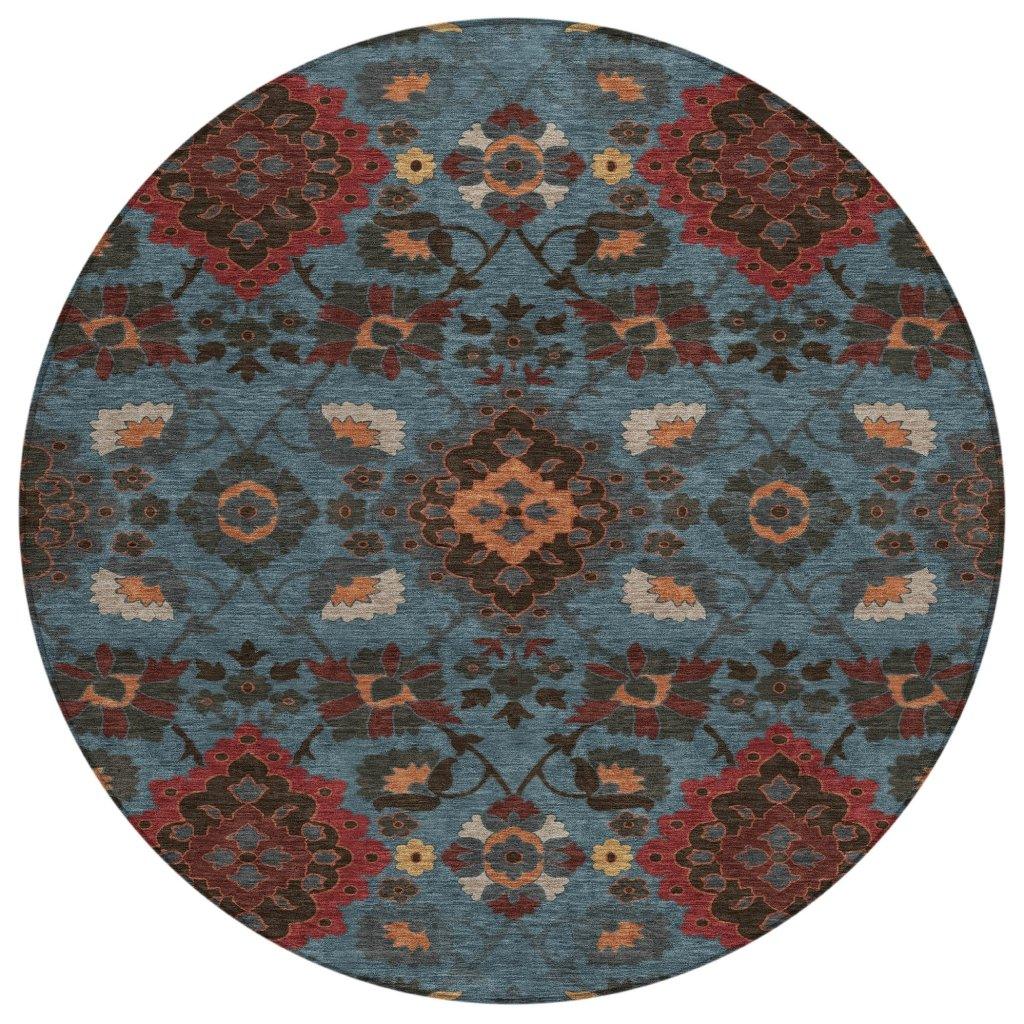 LOOMLAN Rugs Vespera Denim Washable Indoor-Outdoor Rug