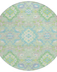 LOOMLAN Rugs Vespera Green Washable Indoor-Outdoor Rug