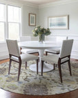 LOOMLAN Rugs Vespera Ivory Washable Indoor-Outdoor Rug
