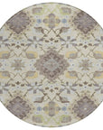 LOOMLAN Rugs Vespera Ivory Washable Indoor-Outdoor Rug