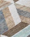 LOOMLAN Rugs Viella Brown Washable Indoor-Outdoor Rug