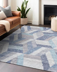 LOOMLAN Rugs Viella Denim Washable Indoor-Outdoor Rug
