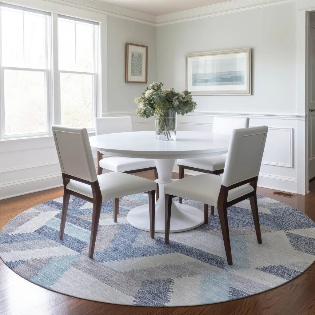 LOOMLAN Rugs Viella Denim Washable Indoor-Outdoor Rug