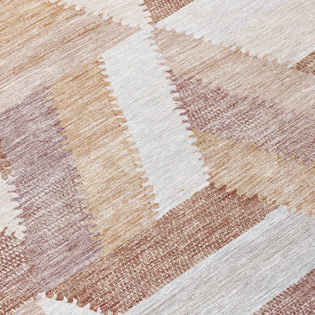 LOOMLAN Rugs Viella Orange Washable Indoor-Outdoor Rug