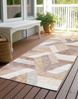 LOOMLAN Rugs Viella Orange Washable Indoor-Outdoor Rug