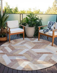 LOOMLAN Rugs Viella Orange Washable Indoor-Outdoor Rug