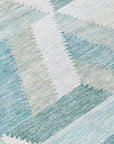 LOOMLAN Rugs Viella Teal Washable Indoor-Outdoor Rug
