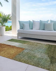 LOOMLAN Rugs Vienna Green Washable Indoor-Outdoor Rug