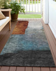 LOOMLAN Rugs Vienna Orange Washable Indoor-Outdoor Rug