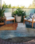 LOOMLAN Rugs Vienna Orange Washable Indoor-Outdoor Rug