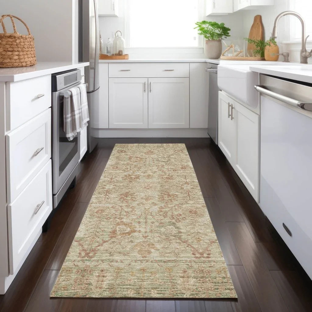 LOOMLAN Rugs Vilnius Beige Washable Indoor-Outdoor Rug