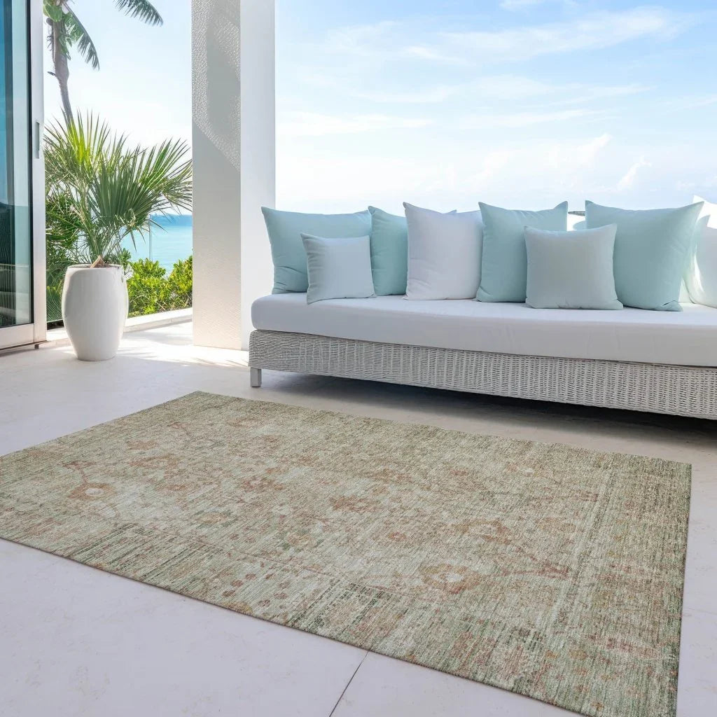 LOOMLAN Rugs Vilnius Beige Washable Indoor-Outdoor Rug