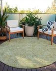 LOOMLAN Rugs Vilnius Green Washable Indoor-Outdoor Rug