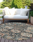 LOOMLAN Rugs Vionith Brown Washable Indoor-Outdoor Rug