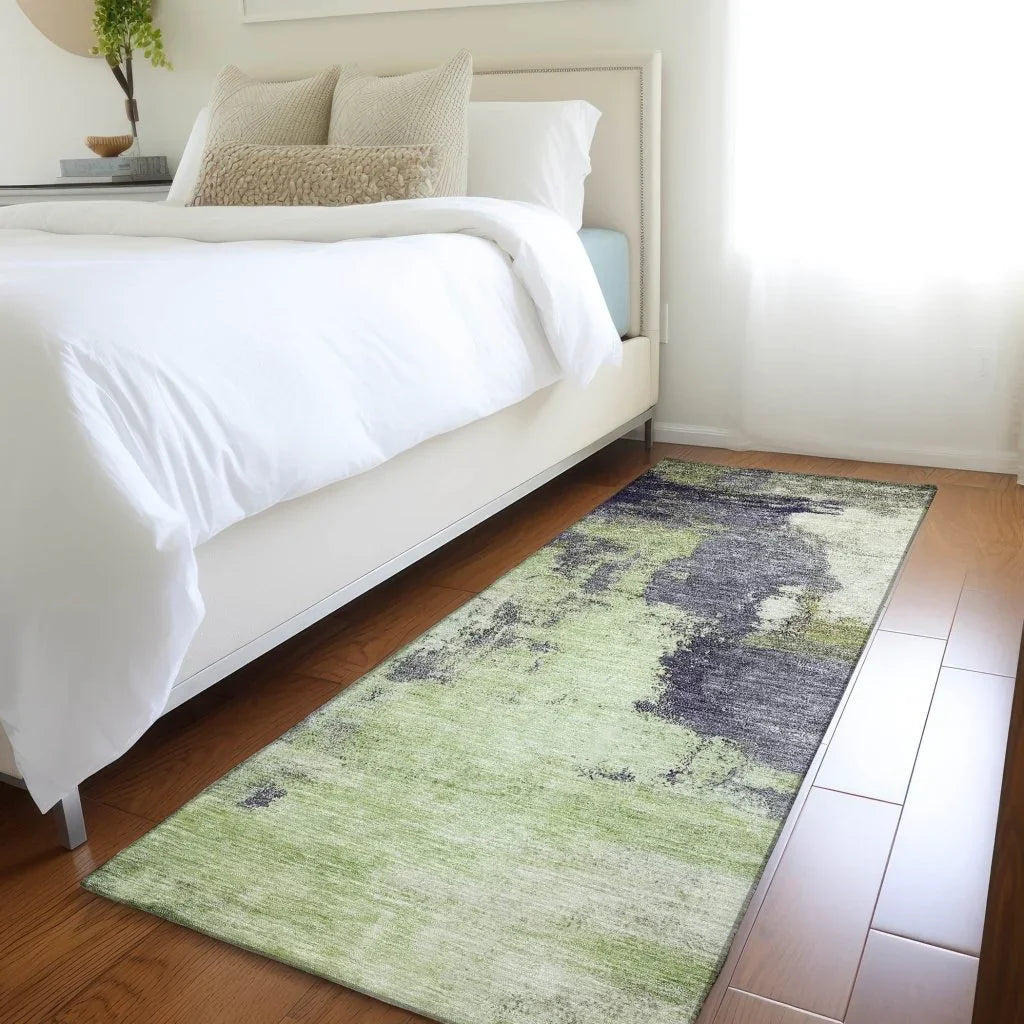 LOOMLAN Rugs Vionna Fern Washable Indoor-Outdoor Rug