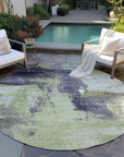 LOOMLAN Rugs Vionna Fern Washable Indoor-Outdoor Rug