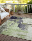 LOOMLAN Rugs Vionna Fern Washable Indoor-Outdoor Rug