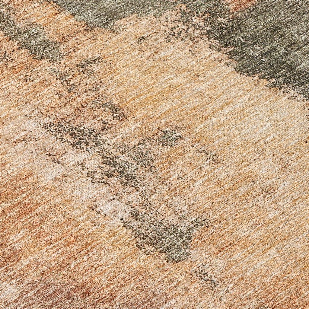 LOOMLAN Rugs Vionna Orange Washable Indoor-Outdoor Rug