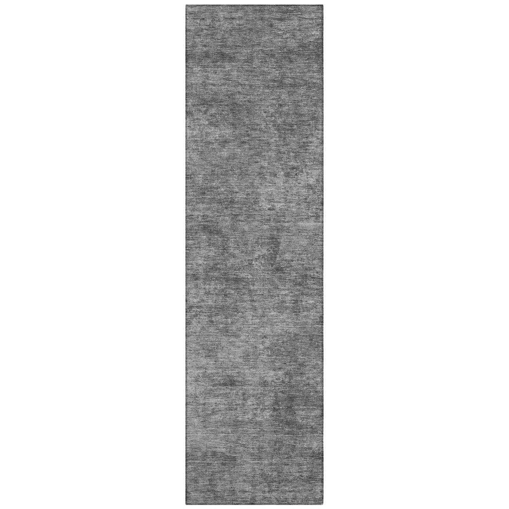 LOOMLAN Rugs Virellis Gray Washable Indoor-Outdoor Rug