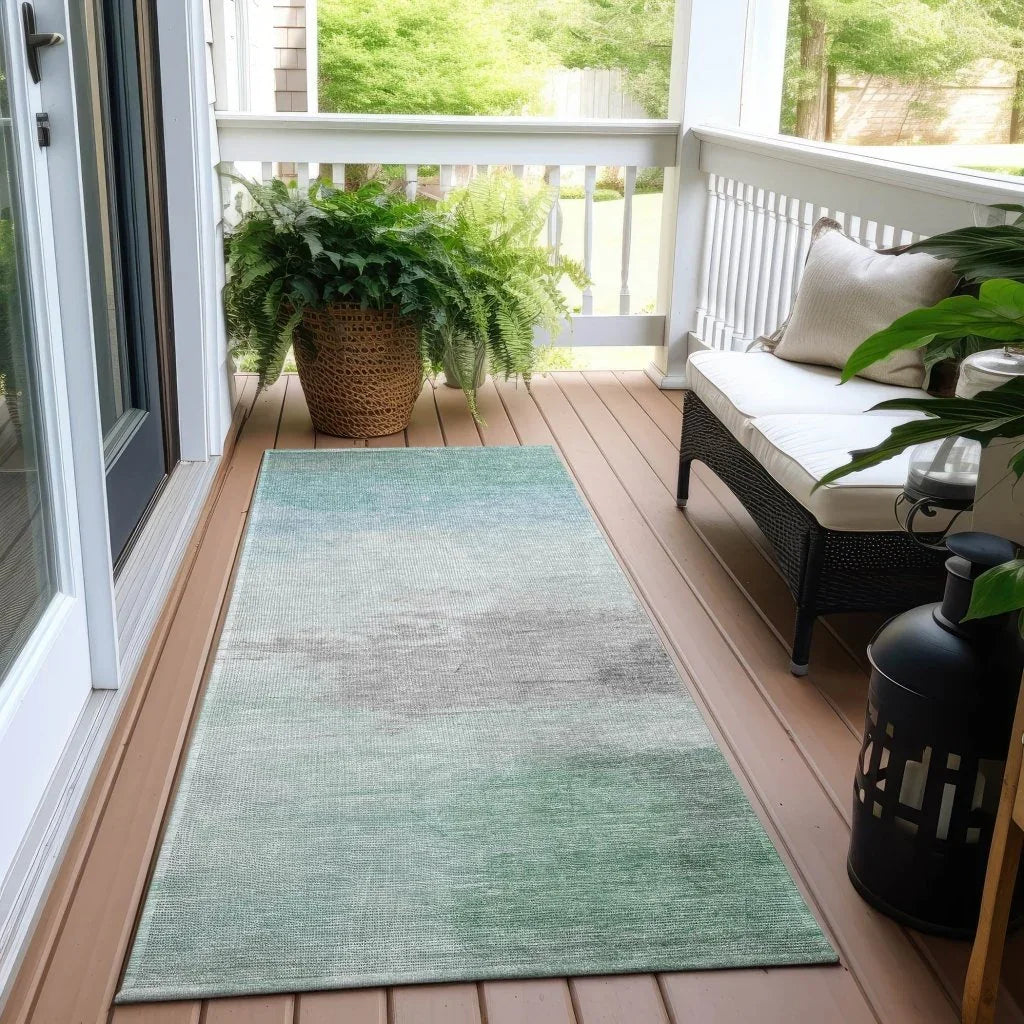 LOOMLAN Rugs Vivara Blue Washable Indoor-Outdoor Rug