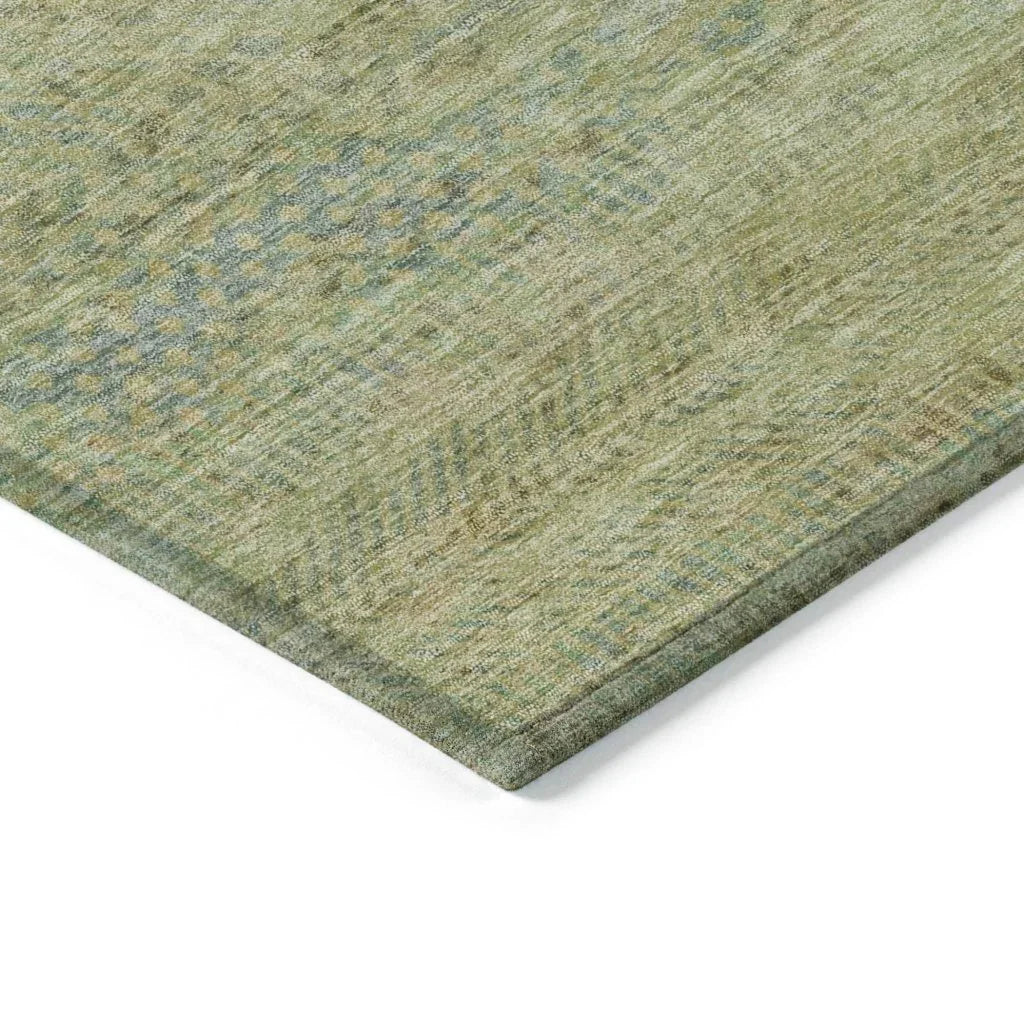 LOOMLAN Rugs Viviennea Gold Washable Indoor-Outdoor Rug