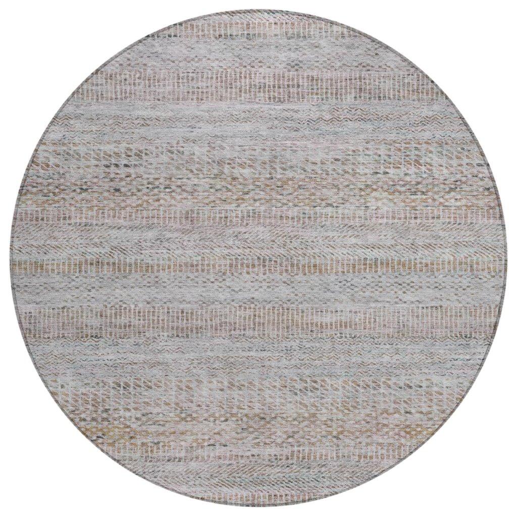 LOOMLAN Rugs Viviennea Ivory Washable Indoor-Outdoor Rug