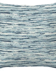 Wave Ripple Indigo Handmade Outdoor Pillow - LOOMLAN - Earnest Collection - Outdoor Pillows