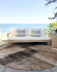 LOOMLAN Rugs Weavira Brown Washable Indoor-Outdoor Rug