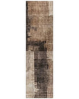 LOOMLAN Rugs Weavira Brown Washable Indoor-Outdoor Rug