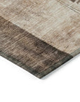 LOOMLAN Rugs Weavira Brown Washable Indoor-Outdoor Rug
