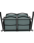 Wexler Chat Height 2 - Seat Loveseat Polymer Arms - LOOMLAN - Telescope - Outdoor Sofas & Loveseats
