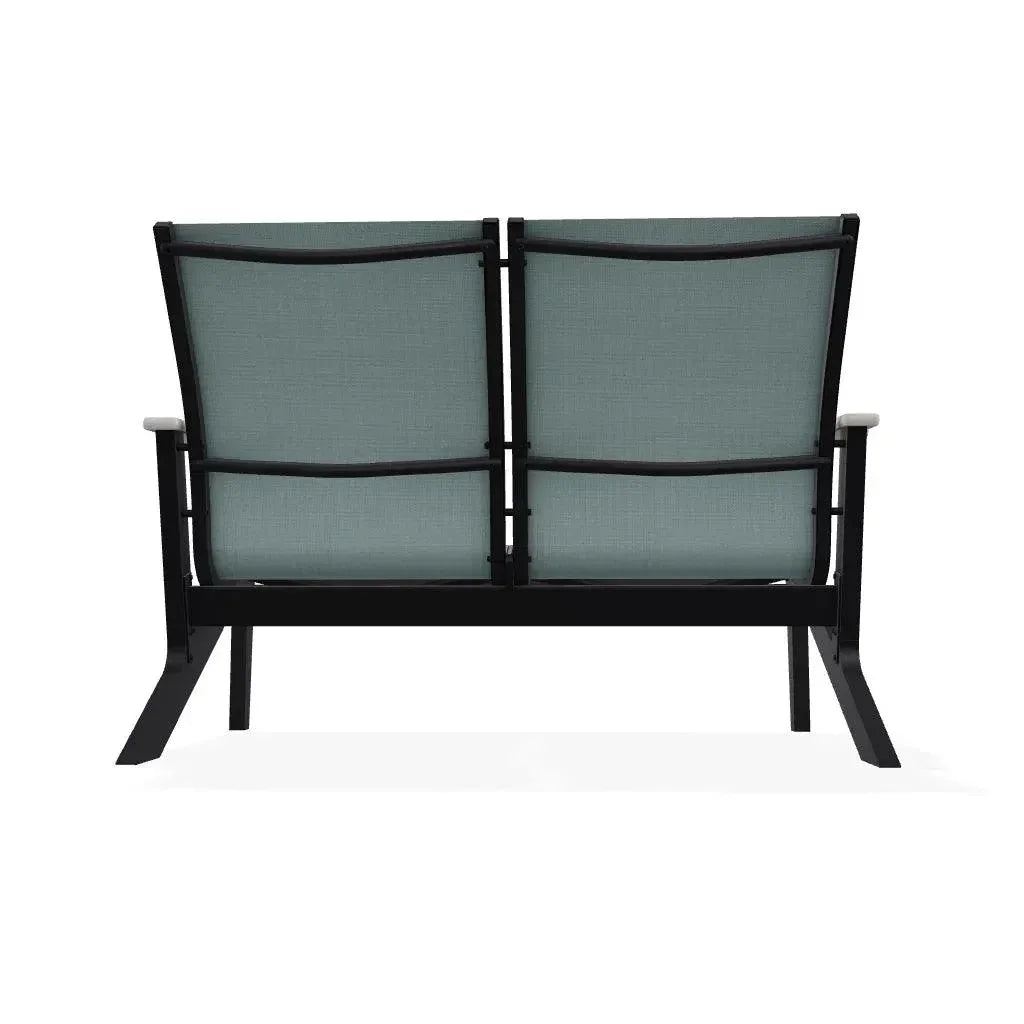 Wexler Chat Height 2 - Seat Loveseat Polymer Arms - LOOMLAN - Telescope - Outdoor Sofas &amp; Loveseats