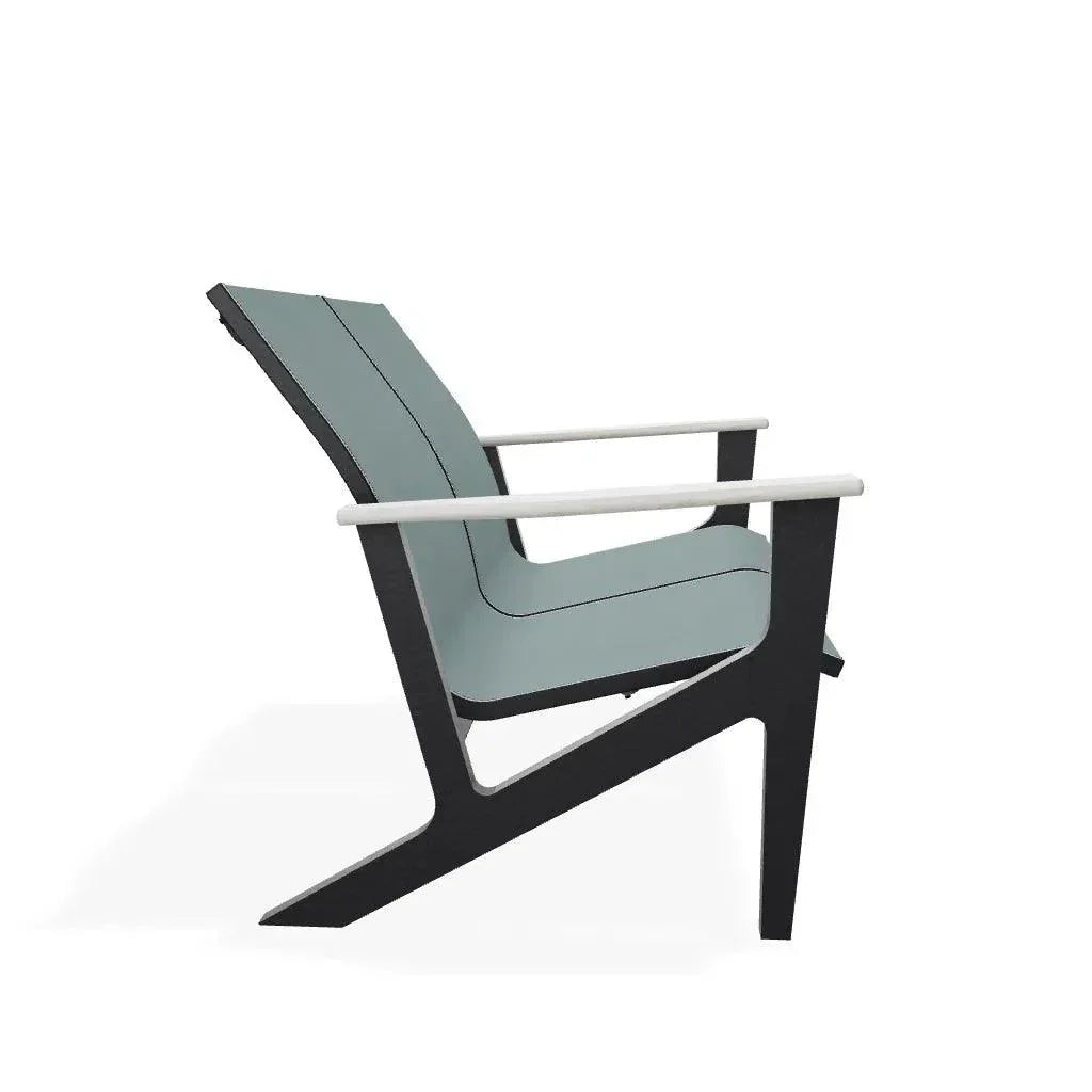 Wexler Chat Height 2 - Seat Loveseat Polymer Arms - LOOMLAN - Telescope - Outdoor Sofas &amp; Loveseats