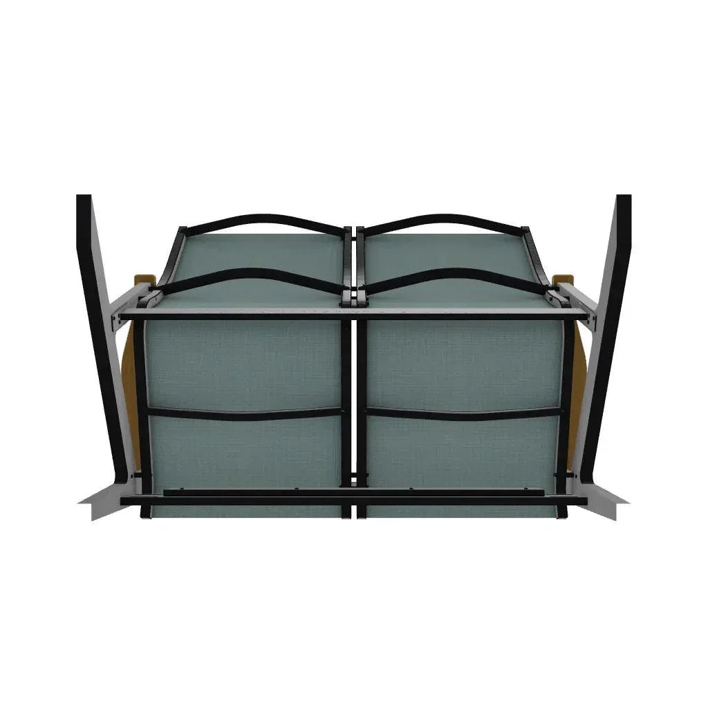 Wexler Chat Height 2 - Seat Loveseat Polymer Arms - LOOMLAN - Telescope - Outdoor Sofas &amp; Loveseats