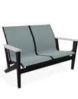 Wexler Chat Height 2 - Seat Loveseat Polymer Arms - LOOMLAN - Telescope - Outdoor Sofas & Loveseats