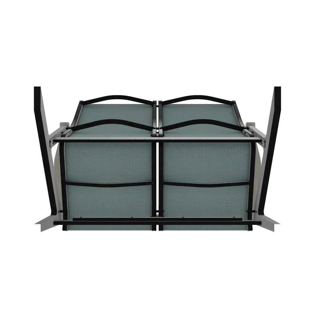 Wexler Chat Height 2 - Seat Loveseat Polymer Arms - LOOMLAN - Telescope - Outdoor Sofas &amp; Loveseats
