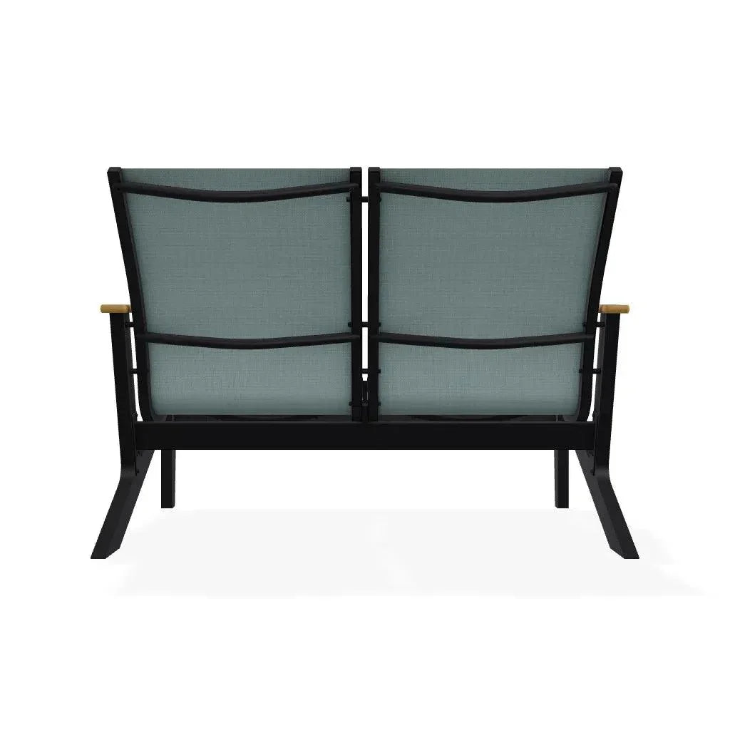 Wexler Chat Height 2 - Seat Loveseat Polymer Arms - LOOMLAN - Telescope - Outdoor Sofas &amp; Loveseats