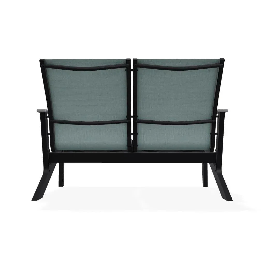 Wexler Chat Height 2 - Seat Loveseat Polymer Arms - LOOMLAN - Telescope - Outdoor Sofas &amp; Loveseats