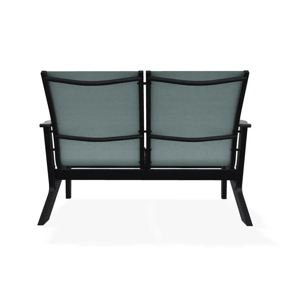 Wexler Chat Height 2 - Seat Loveseat Polymer Arms - LOOMLAN - Telescope - Outdoor Sofas &amp; Loveseats