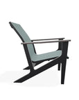 Wexler Sling Chat Height Polymer Arm Chair - LOOMLAN - Telescope - Outdoor Accent Chairs