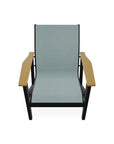 Wexler Sling Chat Height Polymer Arm Chair - LOOMLAN - Telescope - Outdoor Accent Chairs