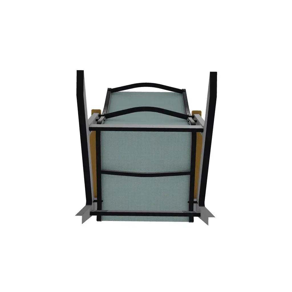 Wexler Sling Chat Height Polymer Arm Chair - LOOMLAN - Telescope - Outdoor Accent Chairs