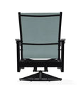 Wexler Sling Chat Height Swivel Rocker Polymer Arms - LOOMLAN - Telescope - Outdoor Accent Chairs